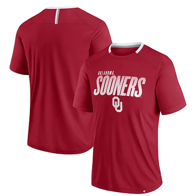 T-shirt Fanatics pour homme avec logo du défenseur des Sooners de l'Oklahoma