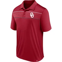 Men's Fanatics  Crimson Oklahoma Sooners Defender Polo