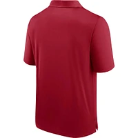 Men's Fanatics  Crimson Oklahoma Sooners Defender Polo