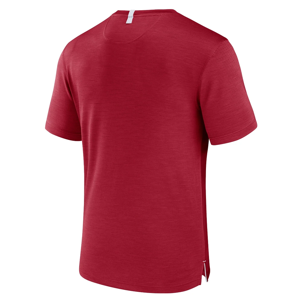 T-shirt Fanatics Crimson Oklahoma Sooners Defender Rush pour hommes