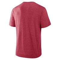 Men's Fanatics Crimson Oklahoma Sooners Dynamic Showdown Tri-Blend T-Shirt