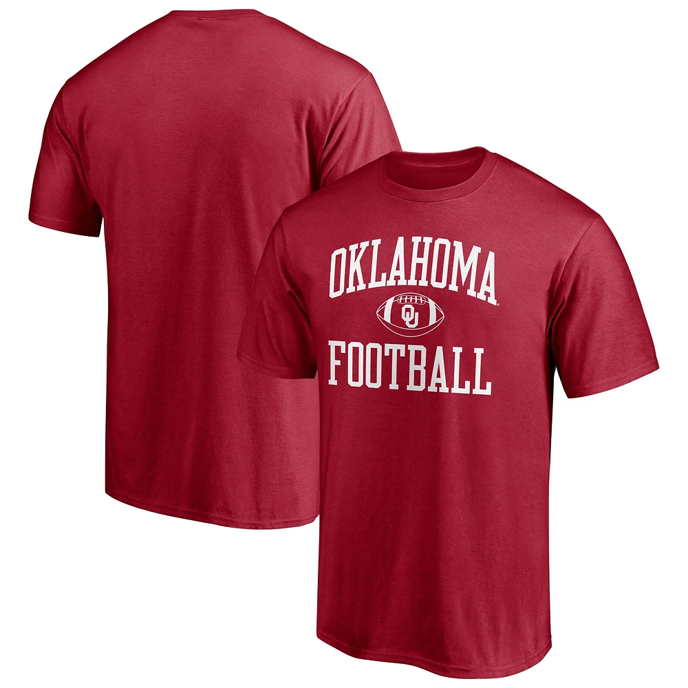 T-shirt de la première équipe sprint Fanatics Crimson Oklahoma Sooners pour hommes