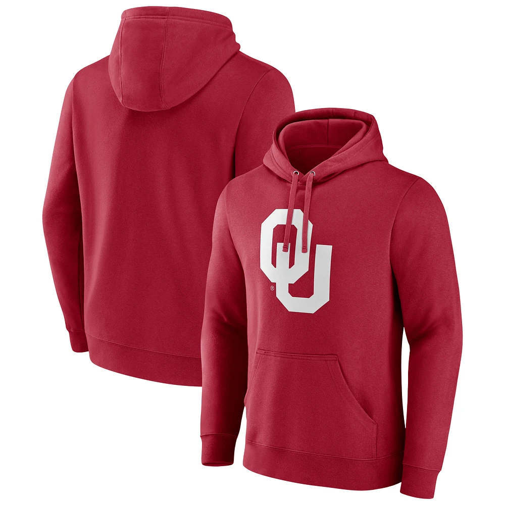 Sweat à capuche en polaire pour homme Fanatics Crimson Oklahoma Sooners