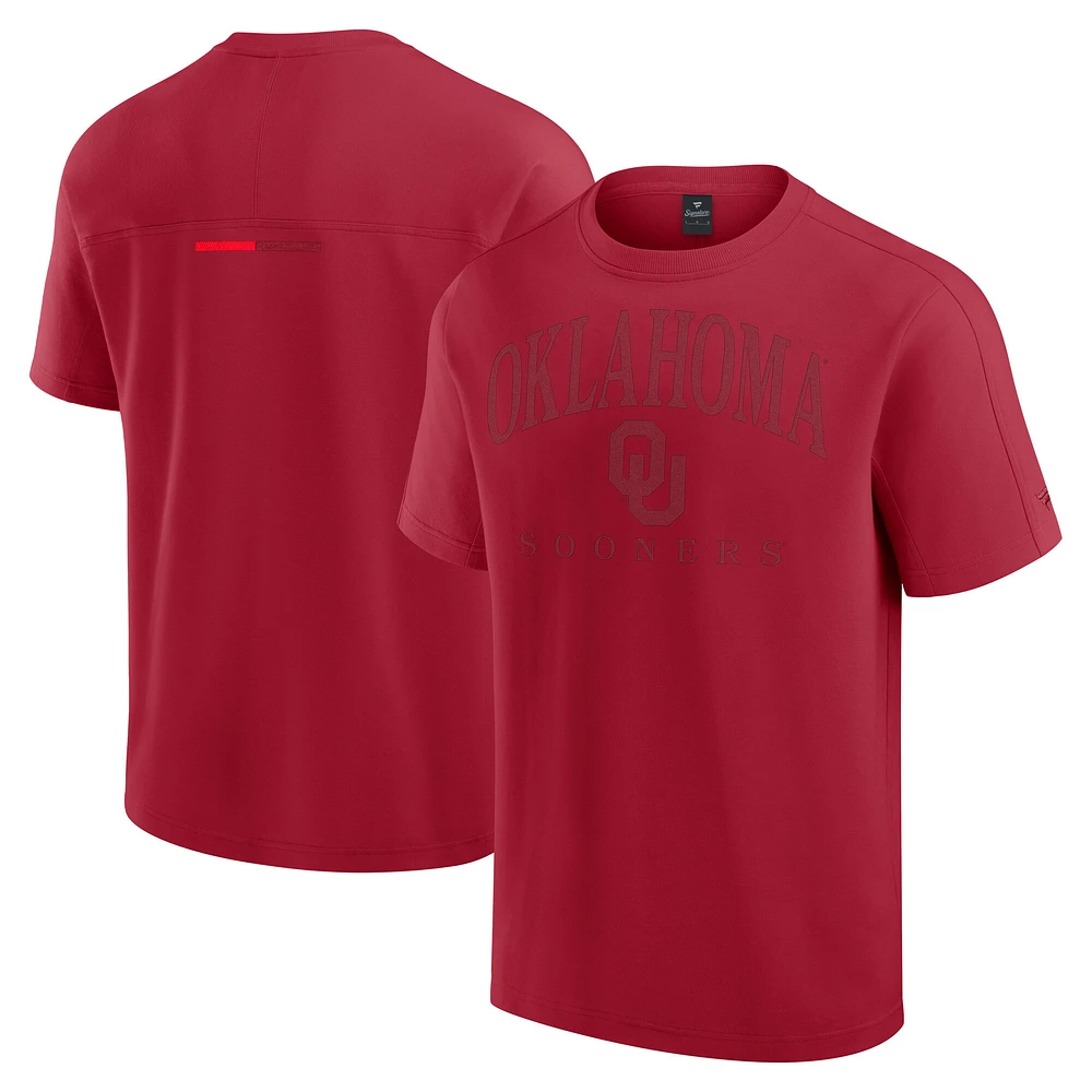 T-shirt Flex Tri-Blend pour homme Fanatics Crimson Oklahoma Sooners