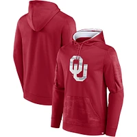 Men's Fanatics Crimson Oklahoma Sooners On The Ball Pullover Hoodie