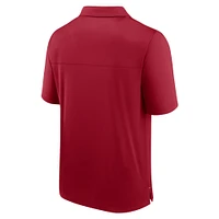 Men's Fanatics  Crimson Oklahoma Sooners Polo