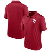 Men's Fanatics  Crimson Oklahoma Sooners Polo