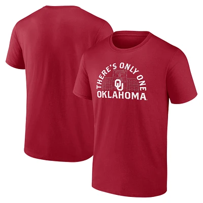 Men's Fanatics Crimson Oklahoma Sooners Power Drive T-Shirt