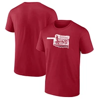 Fanatics Crimson Oklahoma Sooners Sooner Schooner Fan T-shirt pour hommes