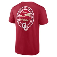 T-shirt Staycation Fanatics Crimson Oklahoma Sooners pour hommes