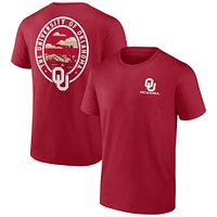 T-shirt Staycation Fanatics Crimson Oklahoma Sooners pour hommes