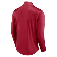 Haut à quart de zip Fanatics Crimson Oklahoma Sooners Tough Minded pour hommes