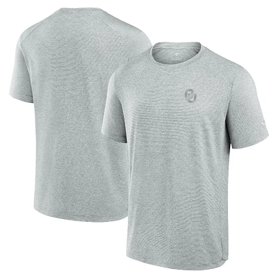 T-shirt technique pour homme Fanatics gris Oklahoma Sooners Front Office