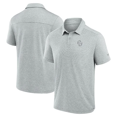 Men's Fanatics  Gray Oklahoma Sooners Performance Polo