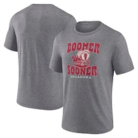 Men's Fanatics Heather Gray Oklahoma Sooners Elite Impact Tri-Blend T-Shirt