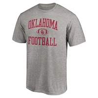 Men's Fanatics Heathered Gray Oklahoma Sooners First Sprint Team T-Shirt