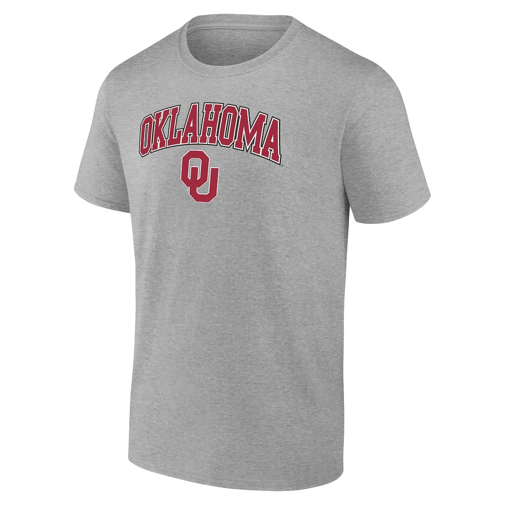 Men's Fanatics Steel Oklahoma Sooners Campus T-Shirt