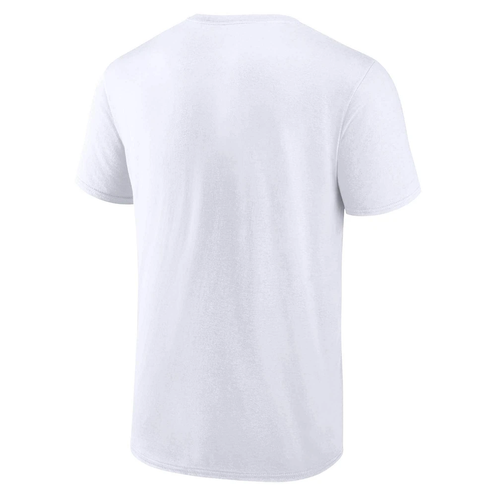 T-shirt blanc fanatiques pour hommes Oklahoma Sooners Only One Fan