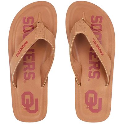 Men's FOCO Oklahoma Sooners Color Pop Flip Flop Sandals
