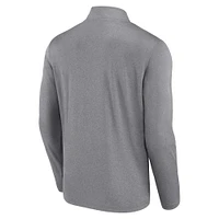 Pull à glissière quart de tour Heather Gray Oklahoma Sooners pour hommes