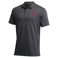 Polo de performance Jordan Brand Oklahoma Sooners 2022 Coaches anthracite pour homme