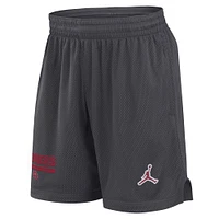 Men's Jordan Brand Anthracite Oklahoma Sooners 2024 Sideline Performance Mesh Shorts