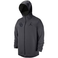 Men's Jordan Brand Anthracite Oklahoma Sooners Tonal Showtime Full-Zip Hoodie