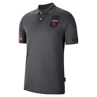 Men's Jordan Brand Anthracite Oklahoma Sooners Victory Military Appreciation Performance Polo