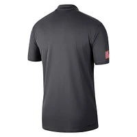 Men's Jordan Brand Anthracite Oklahoma Sooners Victory Military Appreciation Performance Polo