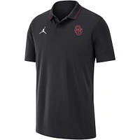 Polo Performance Jordan Brand Oklahoma Sooners Coaches pour homme Noir