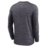 Men's Jordan Brand Black Oklahoma Sooners 2025 Sideline Velocity Performance Long Sleeve T-Shirt