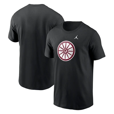 T-shirt Jordan Brand noir avec logo alternatif Oklahoma Sooners Primetime pour homme