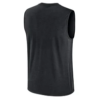 Débardeur Jordan Brand noir pour homme, motif mascotte Primetime Legend Lock Up Performance Muscle, Oklahoma Sooners