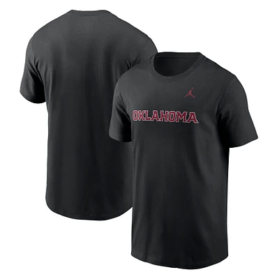 T-shirt Jordan Brand noir Oklahoma Sooners Primetime pour hommes