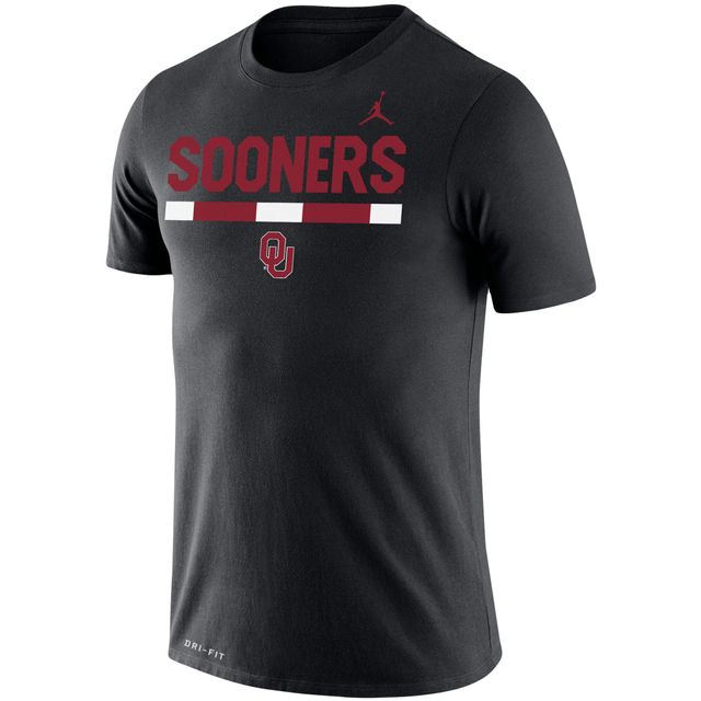 T-shirt performance Jordan Brand Oklahoma Sooners Team DNA Legend pour homme, noir