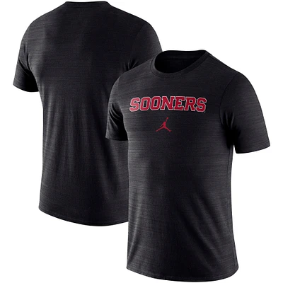 T-shirt Oklahoma Sooners Velocity Performance Jordan Brand pour homme, noir