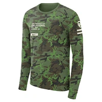 Men's Jordan Brand Camo Oklahoma Sooners Military Long Sleeve T-Shirt