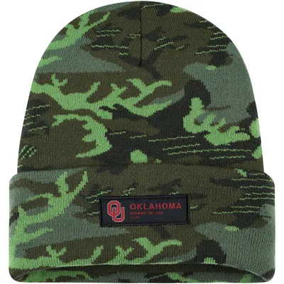 Men's Jordan Brand Camo Oklahoma Sooners Veterans Day Cuffed Knit Hat