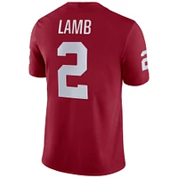 Homme Jordan Brand CeeDee Lamb Crimson Oklahoma Sooners Player Game Jersey