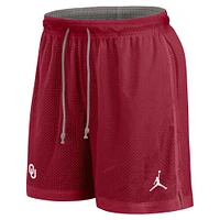 Men's Jordan Brand Crimson/Heather Gray Oklahoma Sooners Player Shorts