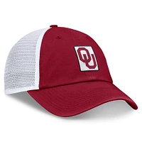 Casquette réglable Jordan Brand pour homme, cramoisi/blanc, Oklahoma Sooners Primetime Club Trucker