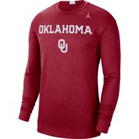 Men's Jordan Brand Crimson Oklahoma Sooners 2021-22 Basketball Team Spotlight Performance Long Sleeve Top