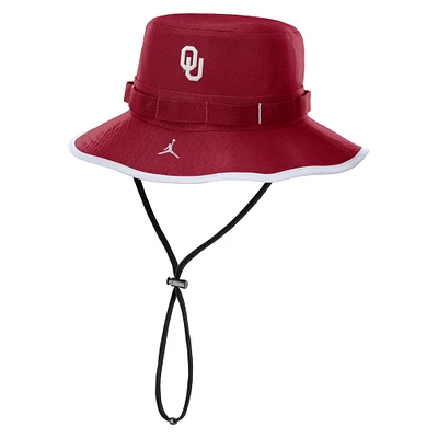 Bob Jordan Brand Crimson Oklahoma Sooners 2024/25 On-Field Apex Performance Boonie pour homme