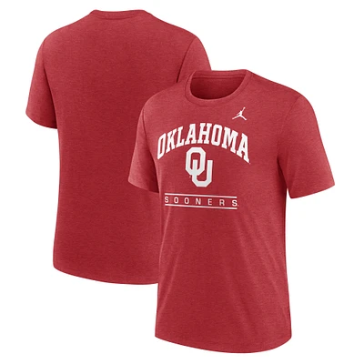 T-shirt à logo tricolore Oklahoma Sooners de la marque Jordan pour homme