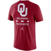 Men's Jordan Brand Crimson Oklahoma Sooners DNA Performance T-Shirt