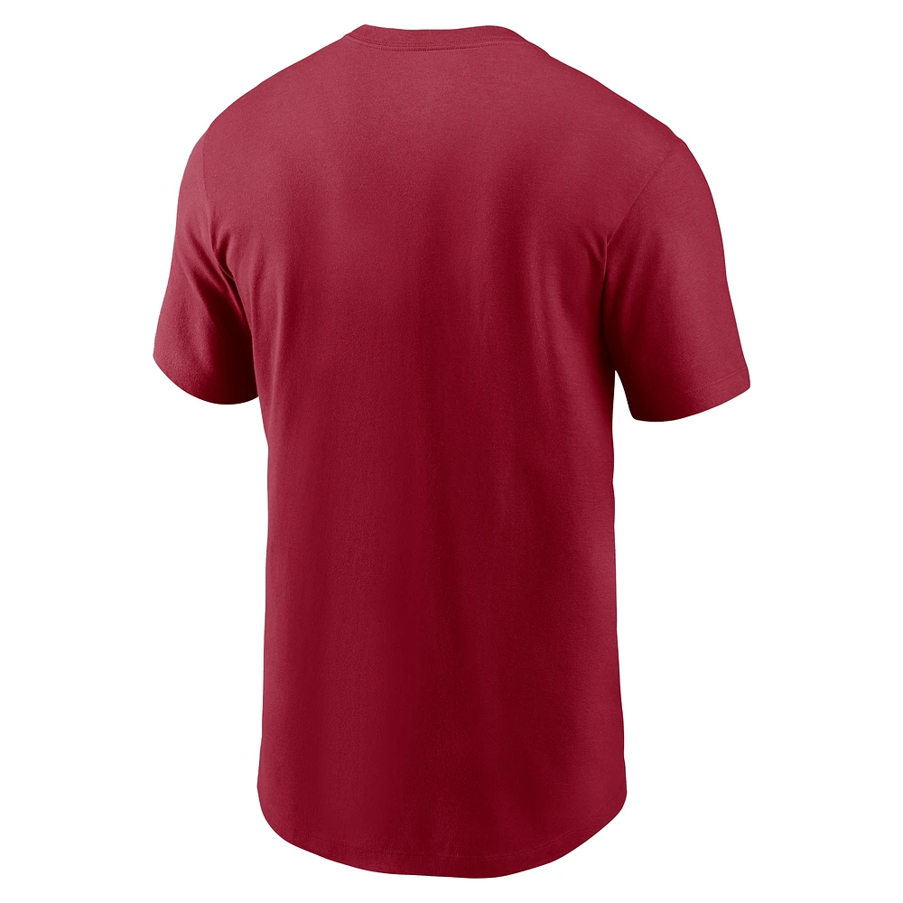 T-shirt Jordan Brand Crimson Oklahoma Sooners Local Campus pour hommes