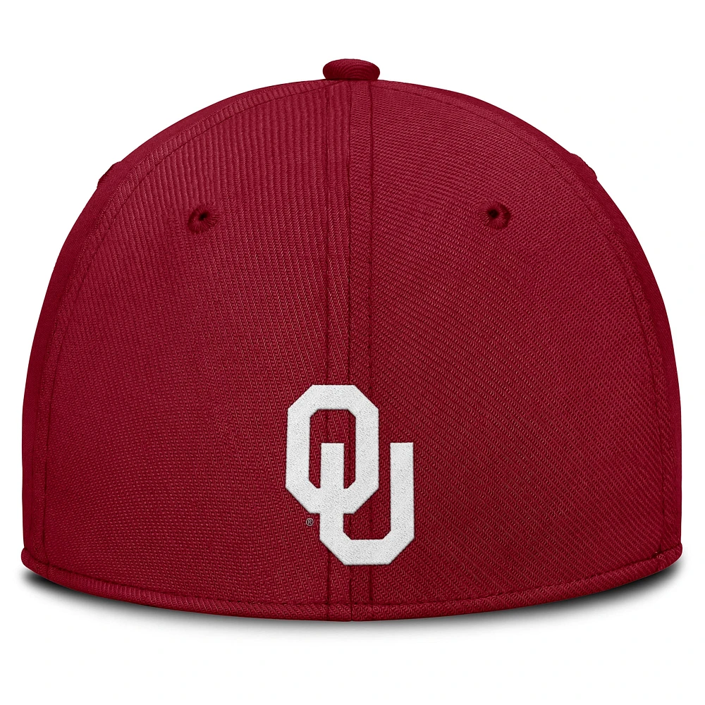 Men's Jordan Brand Crimson Oklahoma Sooners Local Swoosh Flex Hat