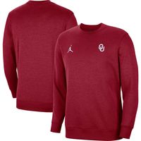 Men's Jordan Brand Crimson Oklahoma Sooners Logo Pullover Sweatshirt