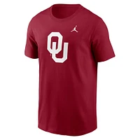 Men's Jordan Brand Crimson Oklahoma Sooners Primetime Evergreen Logo T-Shirt