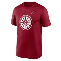 T-shirt Jordan Brand Crimson Oklahoma Sooners Primetime Legend Alternate Logo pour homme